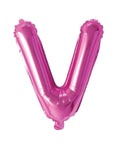 Buy Balloons Pink Letter V Foil Balloon, 16 Inches sold at Balloon Expert