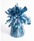small ice blue foil balloon weight to hold balloon bouquets
