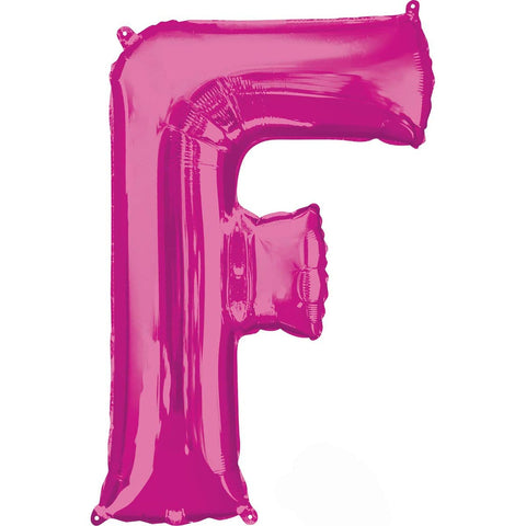 Buy Balloons Pink Letter F Foil Balloon, 36 Inches sold at Balloon Expert