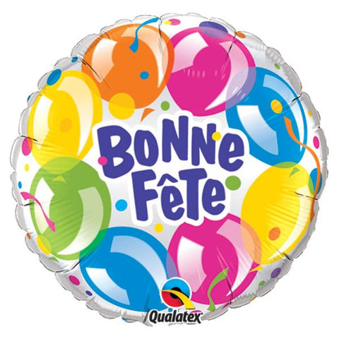 Buy Balloons Bonne Fête Sparkle Balloons Foil Balloon, 18 Inches sold at Balloon Expert