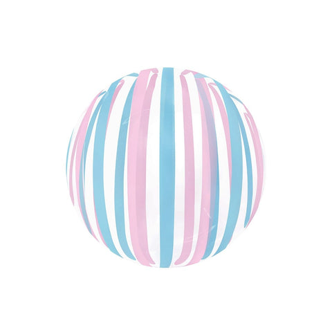 Buy Balloons Stripe Bubble Balloon, Pink & Blue, 18 Inches sold at Balloon Expert