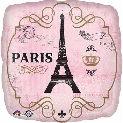 Buy Balloons Day In Paris Foil Balloon, 18 Inches sold at Balloon Expert