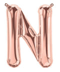 Buy Balloons Rose Gold Letter N Foil Balloon, 16 Inches sold at Balloon Expert