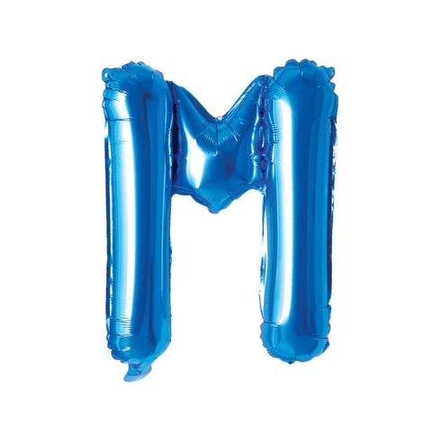 Buy Balloons Blue Letter M Foil Balloon, 16 Inches sold at Balloon Expert