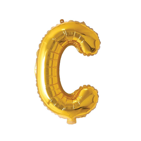 Buy Balloons Gold Letter C Foil Balloon, 16 Inches sold at Balloon Expert