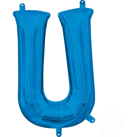 Buy Balloons Blue Letter U Foil Balloon, 36 Inches sold at Balloon Expert