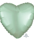 Buy Balloons Pastel Green Heart Shape Foil Balloon, 18 Inches sold at Balloon Expert
