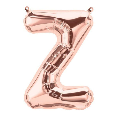 Buy Balloons Rose Gold Letter Z Foil Balloon, 16 Inches sold at Balloon Expert