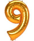 Buy Balloons Gold Number 9 Foil Balloon, 50 Inches sold at Balloon Expert