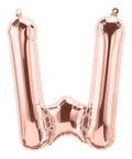 Buy Balloons Rose Gold Letter W Foil Balloon, 16 Inches sold at Balloon Expert