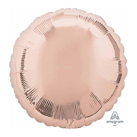 Buy Balloons Rose Gold Round Balloon, 18 Inches sold at Balloon Expert