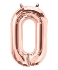 Buy Balloons Rose Gold Number 0 Foil Balloon, 16 Inches sold at Balloon Expert