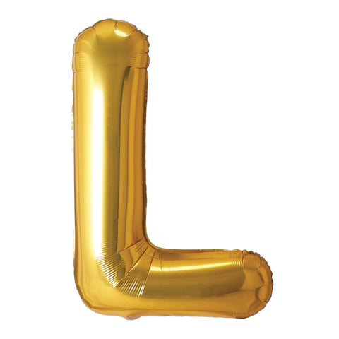 Buy Balloons Gold Letter L Foil Balloon, 34 Inches sold at Balloon Expert