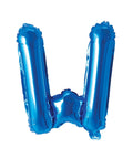 Buy Balloons Blue Letter W Foil Balloon, 16 Inches sold at Balloon Expert