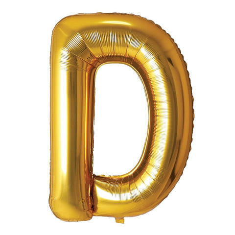 Buy Balloons Gold Letter D Foil Balloon, 34 Inches sold at Balloon Expert