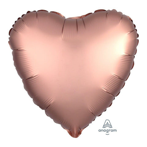 Buy Balloons Rose Gold Heart Shape Foil Balloon, 18 Inches sold at Balloon Expert