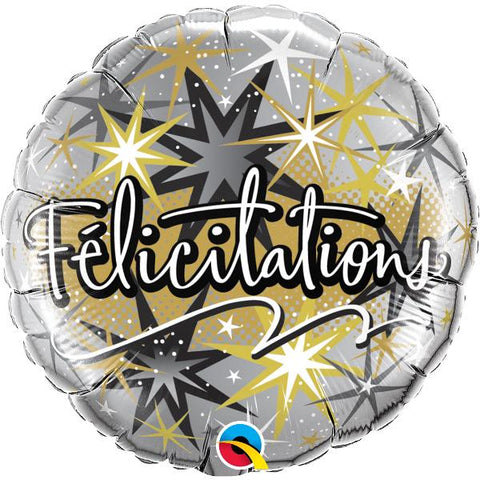 Buy Balloons Félicitations Bursts Foil Balloon, 18 Inches sold at Balloon Expert