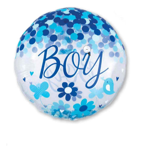 Buy Balloons Boy Confetti Supershape Balloon sold at Balloon Expert