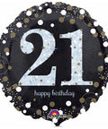 Buy Balloons 21st Sparkling Birthday Foil Balloon, 18 Inches sold at Balloon Expert