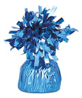 light blue foil balloon weight to hold bouquets down to the ground