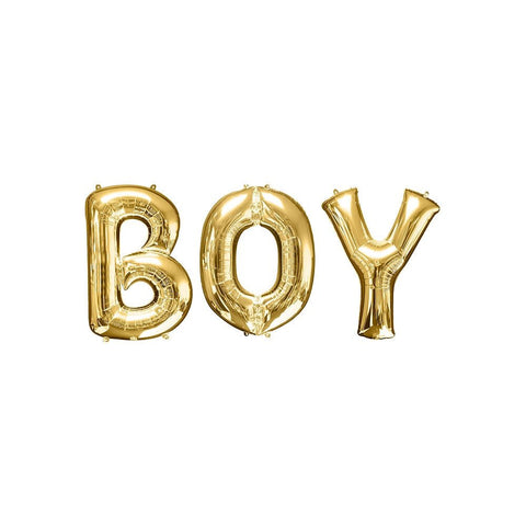 Boy Balloon Letters