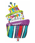 Buy Balloons Funky Happy Birthday Cake Supershape Balloon sold at Balloon Expert