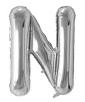 Buy Balloons Silver Letter N Foil Balloon, 34 Inches sold at Balloon Expert