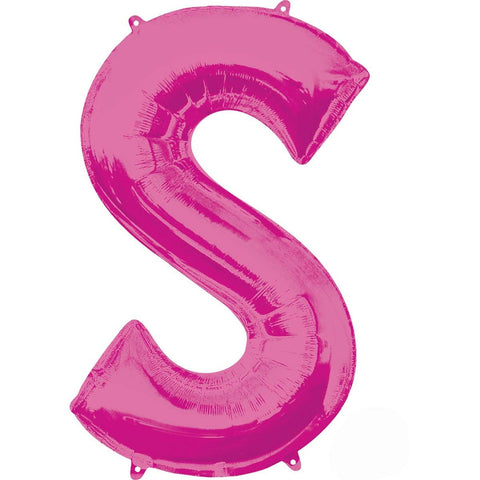 Buy Balloons Pink Letter S Foil Balloon, 36 Inches sold at Balloon Expert