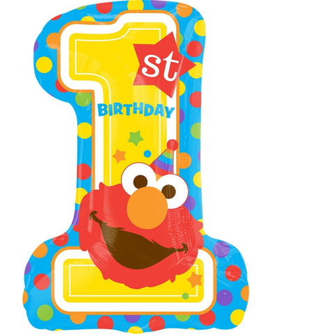 Buy Balloons Sesame Street 1st Birthday Supershape Balloon sold at Balloon Expert