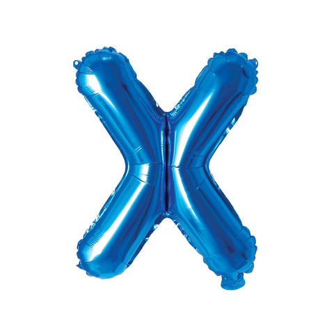 Buy Balloons Blue Letter X Foil Balloon, 16 Inches sold at Balloon Expert
