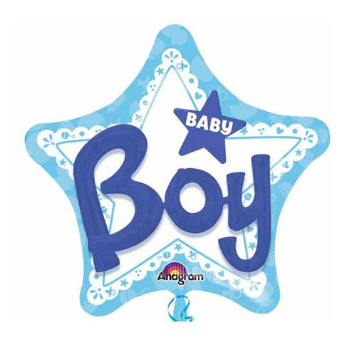 Buy Balloons Baby Boy 3D Star Supershape Balloon sold at Balloon Expert