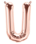 Buy Balloons Rose Gold Letter U Foil Balloon, 34 Inches sold at Balloon Expert