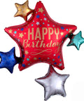 Buy Balloons Happy Birthday Star Supershape Foil Balloon sold at Balloon Expert