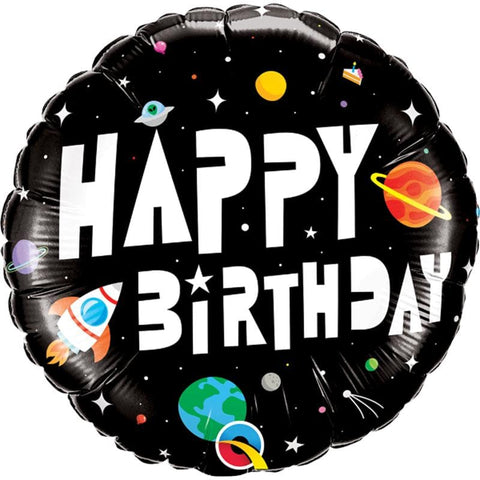 Buy Balloons Happy Birthday Astronaut Foil Balloon, 18 Inches sold at Balloon Expert