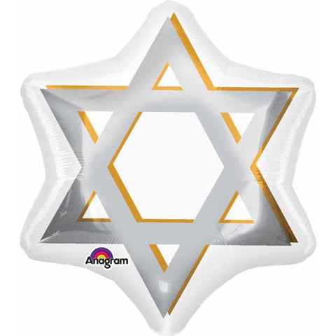Buy Balloons Star Of David Foil Balloon, 18 Inches sold at Balloon Expert