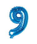Buy Balloons Blue Number 9 Foil Balloon, 16 Inches sold at Balloon Expert