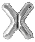 Buy Balloons Silver Letter X Foil Balloon, 34 Inches sold at Balloon Expert