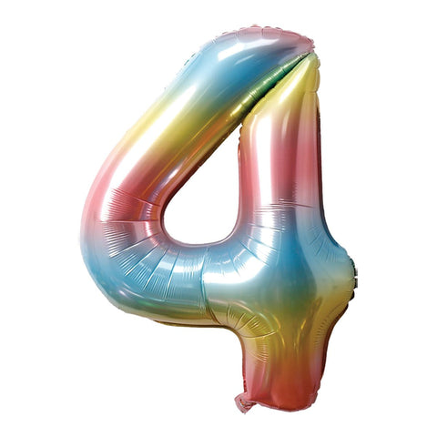 Jelly Ombre Number Balloon, 34 Inches