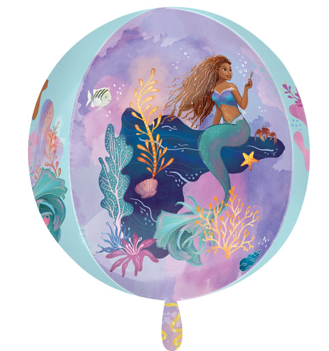 LE GROUPE BLC INTL INC Balloons Disney The Little Mermaid 2023 Orbz Balloon, 16 Inches, 1 Count