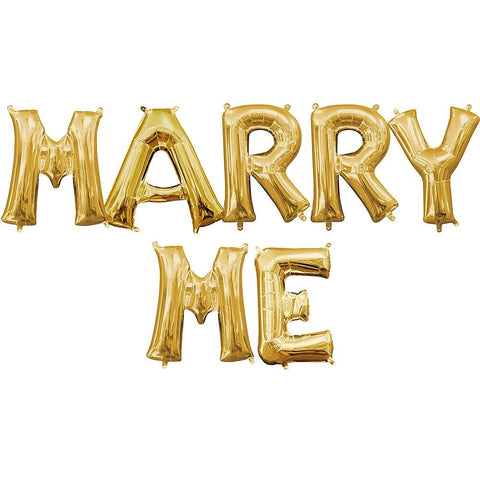 Marry Me Balloon Letters