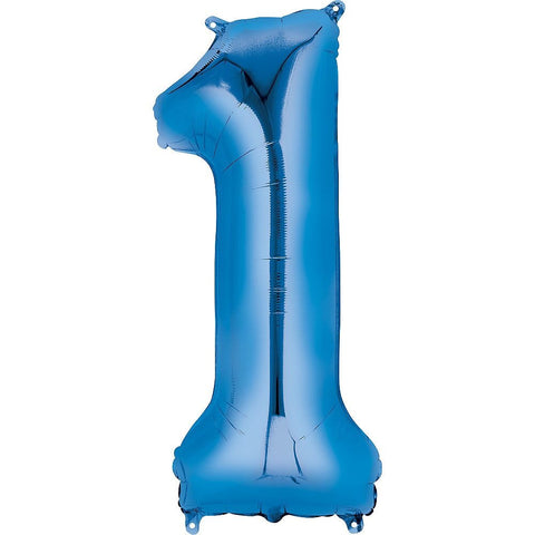 Blue Number Balloon, 34 Inches