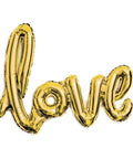 Buy Balloons Gold Love Air Filled Foil Balloon sold at Party Expert
