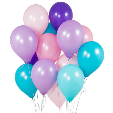 Purple, Blue & Pink Balloon Bouquet