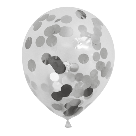 Ballon à Confettis de 36 Po, Noir, Latex, Garçon Ou Fille, Rose 